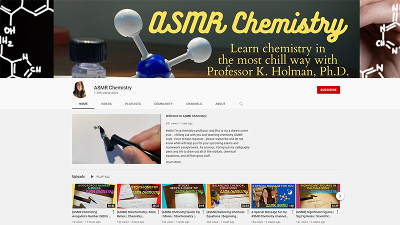ASMR Chemistry